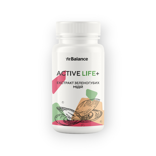 ActiveLife+ – екстракт зеленогубих мідій для здоров'я суглобів